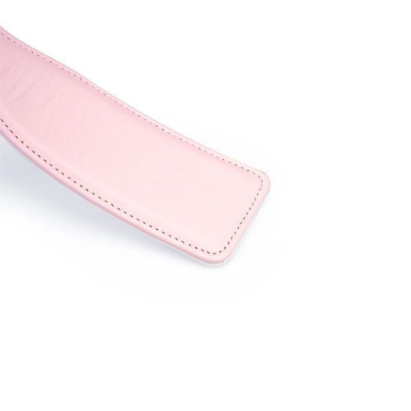 Паддл Liebe Seele White & Pink Leather Paddle SX2829 фото - купити в секс-шопі Чорний Кролик