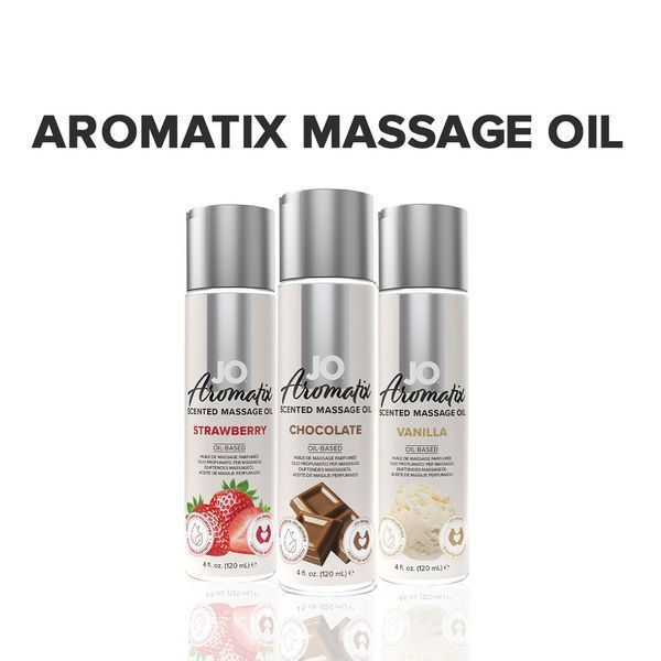 Натуральна масажна олія System JO Aromatix &mdash; Massage Oil &mdash; Chocolate 120 мл SO6767 фото - купити в секс-шопі Чорний Кролик
