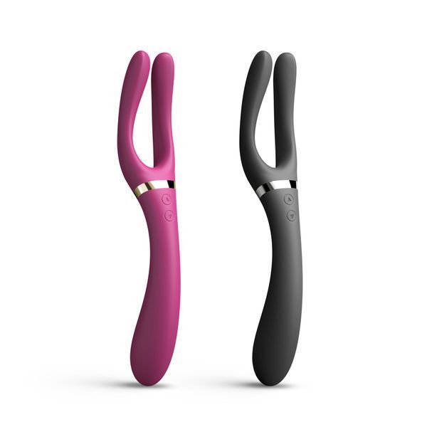 Вібратор-стимулятор Dorcel INFINITE JOY BLACK, багатофункціональний, унісекс SO7382 фото - купити в секс-шопі Чорний Кролик