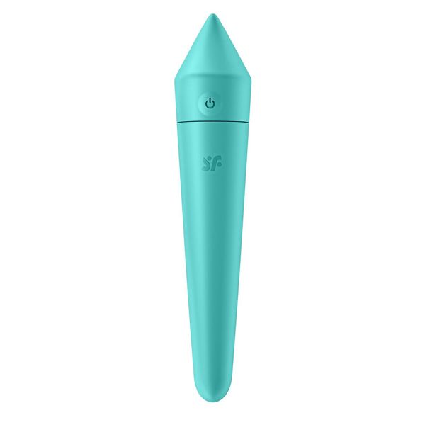 Смарт мінівібратор Satisfyer Ultra Power Bullet 8 Turquoise SO5437 фото - купити в секс-шопі Чорний Кролик