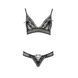 Комплект білизни Passion ERZA SET XXL/XXXL, black, ліф і трусики PS26012 фото 3