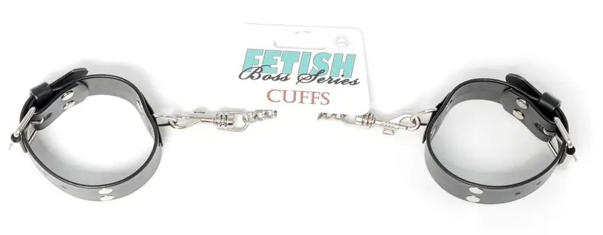 Наручники зі штучної шкіри Fetish Boss Series - Handcuffs with studs, BS3300093 BS3300093 фото - купити в секс-шопі Чорний Кролик