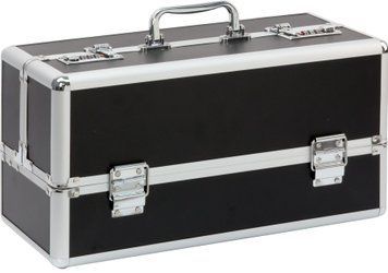 Великий кейс для зберігання секс-іграшок BMS Factory Large Lokable Vibrator Case Black,кодовий замок SO8899 фото - купити в секс-шопі Чорний Кролик