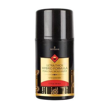Густий крем-змазка на гібридній основі Sensuva UltraThick Hybrid Formula Strawberry (100 мл) SO3260 фото - купити в секс-шопі Чорний Кролик