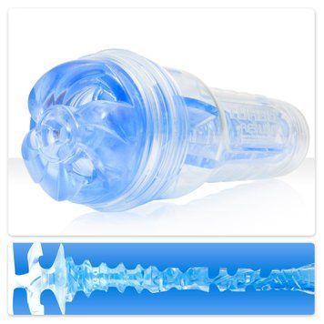 Мастурбатор Fleshlight Turbo Thrust Blue Ice (імітатор мінету) F11192 фото - купити в секс-шопі Чорний Кролик