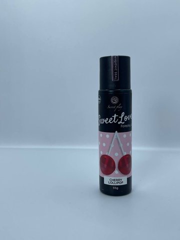 Лубрикант для орального сексу Secret Play - Sweet Love Cherry Lollipop Gel, 60 ml 36713 фото - купити в секс-шопі Чорний Кролик