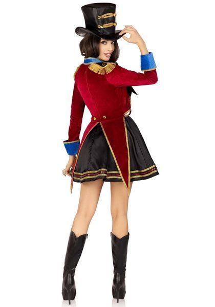 Костюм дресирувальниці Leg Avenue Ringmaster Costume S, сукня, капелюх SO9193 фото - купити в секс-шопі Чорний Кролик
