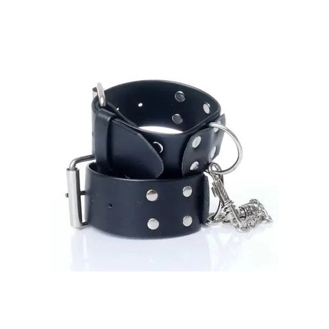 Наручники зі штучної шкіри Fetish Boss Series - Handcuffs with studs, BS3300092 BS3300092 фото - купити в секс-шопі Чорний Кролик