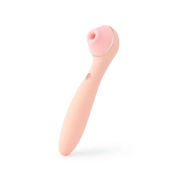 Вакуумний стимулятор з вібратором KISSTOY Polly Max Pink SO9558 фото - купити в секс-шопі Чорний Кролик