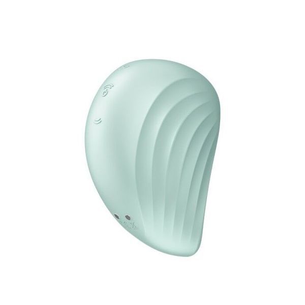 Вакуумний кліторальний стимулятор із вібрацією Satisfyer Pearl Diver Mint SO6077 фото - купити в секс-шопі Чорний Кролик