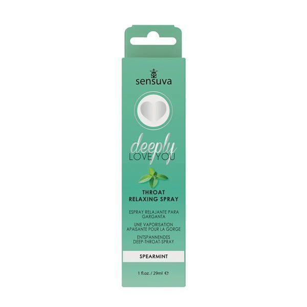 Спрей для мінету Sensuva Deeply Love You Spearmint (29 мл), для глибокого мінету SO7832 фото - купити в секс-шопі Чорний Кролик