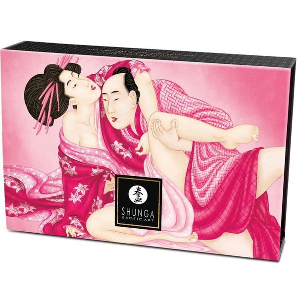 Смачна пудра для оральних пестощів Shunga Body Powder Raspberry feeling, 75 г, аромат малини SX0588 фото - купити в секс-шопі Чорний Кролик