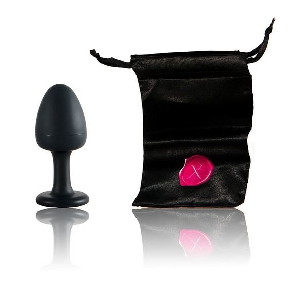 Анальна пробка Dorcel Geisha Plug Ruby M з кулькою всередині, створює вібрації, макс. діаметр 3,2см MD1236 фото - купити в секс-шопі Чорний Кролик