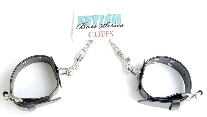 Наручники зі штучної шкіри Fetish Boss Series - Handcuffs with studs, BS3300092 BS3300092 фото - купити в секс-шопі Чорний Кролик