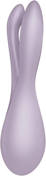 Кліторальний вібратор Satisfyer Threesome 2 Violet, 3 гнучкі пальчики, 3 мотори SX1213 фото - купити в секс-шопі Чорний Кролик