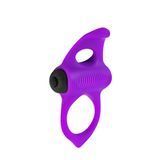 Ерекційне віброкільце Adrien Lastic Lingus MAX Violet з язичком для стимуляції клітора AD30723 фото - купити в секс-шопі Чорний Кролик
