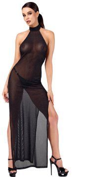 Сукня Noir Handmade F372 Onyx Twin-slit Long dress XS SX4108 фото - купити в секс-шопі Чорний Кролик