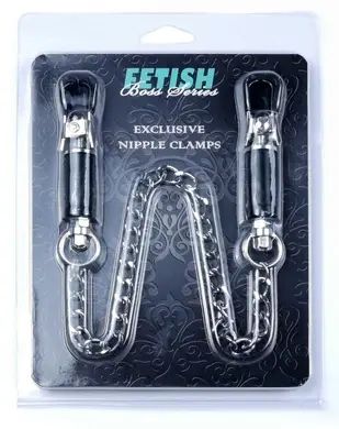 Затискачі для сосків Fetish Boss Series - №12 Exclusive Nipple Clamps, BS6100020 BS6100020 фото - купити в секс-шопі Чорний Кролик