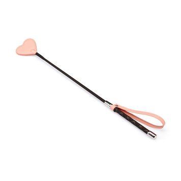 Шльопалка-сердечко Liebe Seele Dark Candy Pink Riding Crop, 55 см SX1664 фото - купити в секс-шопі Чорний Кролик