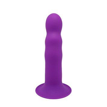 Дилдо з присоскою Adrien Lastic Hitsens 3 Purple, відмінно для страпона, діам. 4,1см, довжина 18,2см AD24023 фото - купити в секс-шопі Чорний Кролик
