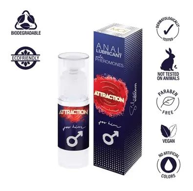 Анальний лубрикант з феромонами для чоловіків Mai - Attraction Anal Lubricant with pheromones for Him, 50 ml LT2387 фото - купити в секс-шопі Чорний Кролик