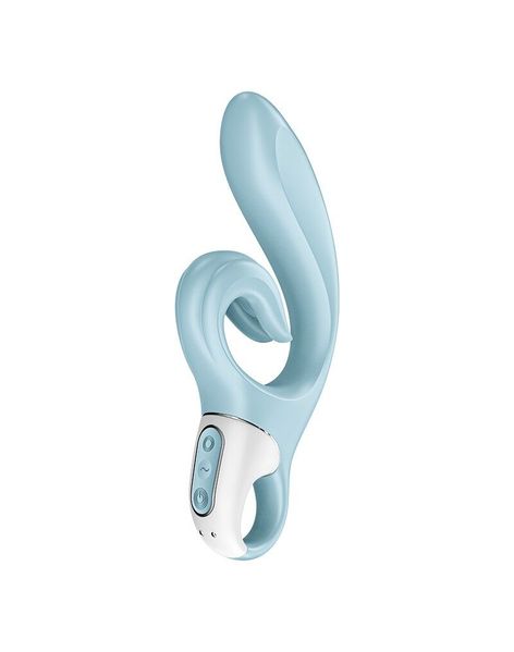 Вібратор-кролик Satisfyer Love Me Blue SO7779 фото - купити в секс-шопі Чорний Кролик