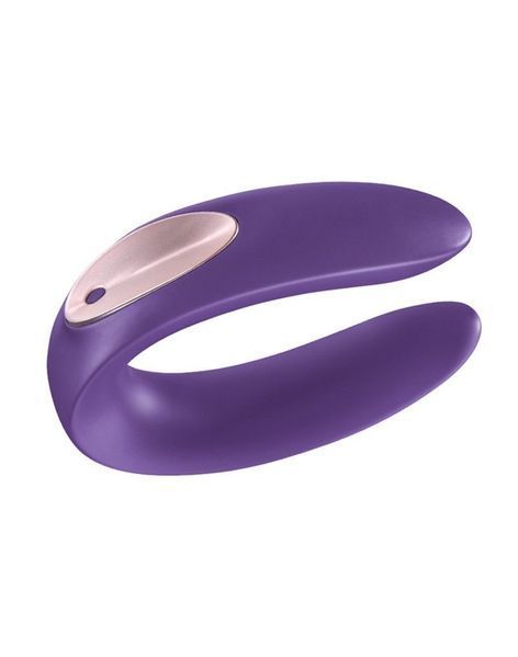Вібратор для пар Satisfyer Double Plus Remote з пультом ДК та двома моторчиками SO2021 фото - купити в секс-шопі Чорний Кролик
