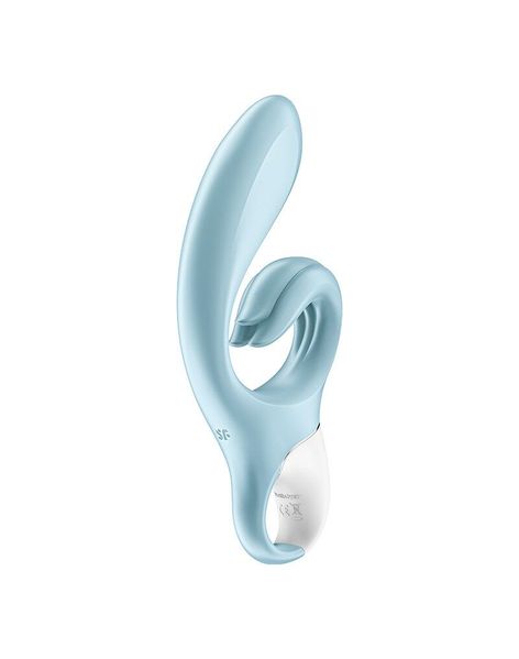 Вібратор-кролик Satisfyer Love Me Blue SO7779 фото - купити в секс-шопі Чорний Кролик