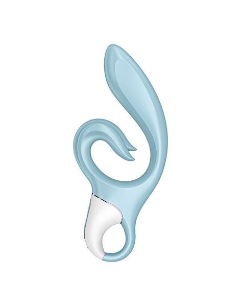 Вібратор-кролик Satisfyer Love Me Blue SO7779 фото - купити в секс-шопі Чорний Кролик