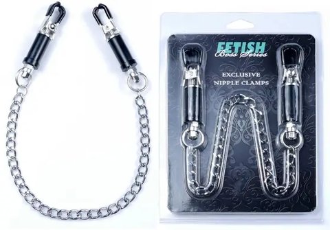 Затискачі для сосків Fetish Boss Series - №12 Exclusive Nipple Clamps, BS6100020 BS6100020 фото - купити в секс-шопі Чорний Кролик