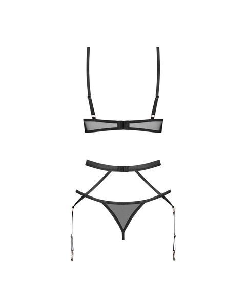 Комплект Obsessive Euridia 3-pcs set M/L SX3587 фото - купити в секс-шопі Чорний Кролик