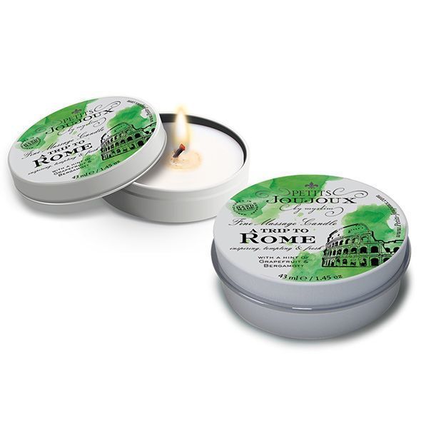 Масажна свічка Petits Joujoux - Rome - Grapefruit and Bergamott (43 мл) з афродизіаками SO3172 фото - купити в секс-шопі Чорний Кролик
