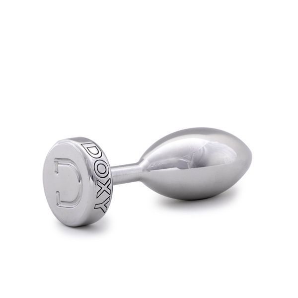 Металева анальна пробка DOXY Butt Plug SMOOTH, гладенька, діаметр 3,3 см SO8030 фото - купити в секс-шопі Чорний Кролик