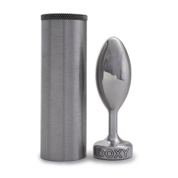Металева анальна пробка DOXY Butt Plug SMOOTH, гладенька, діаметр 3,3 см SO8030 фото - купити в секс-шопі Чорний Кролик