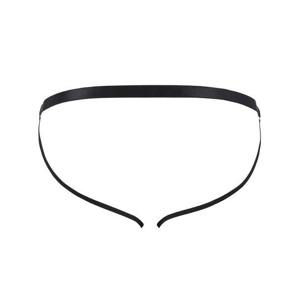 Чоловічі відкриті сліпи Passion 034 OPEN LUKE L/XL Black, екошкіра SO7573 фото - купити в секс-шопі Чорний Кролик