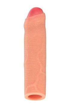 Насадка на член Real Body &mdash; Real Extender BIGGY із закритою головкою SO3720 фото - купити в секс-шопі Чорний Кролик