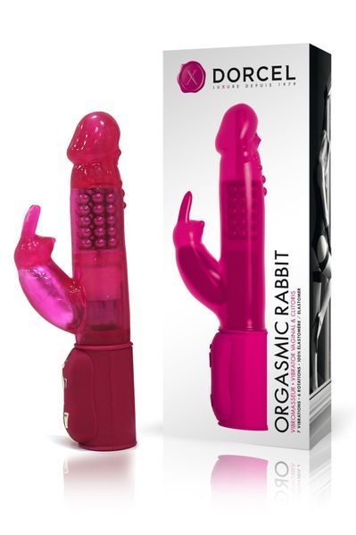 Вібратор-кролик Dorcel Orgasmic Rabbit Pink з перлинним масажем SO1347 фото - купити в секс-шопі Чорний Кролик