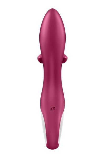 Вібратор-кролик із потрійним відростком Satisfyer Embrace me Berry, 2 мотори, діаметр 3,6 см SO6285 фото - купити в секс-шопі Чорний Кролик