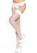 Панчохи-сітка для кріплення на пояс Leg Avenue Nylon Fishnet Thigh Highs White, one size SO7965 фото 5