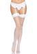 Панчохи-сітка для кріплення на пояс Leg Avenue Nylon Fishnet Thigh Highs White, one size SO7965 фото 6