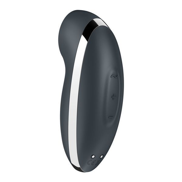 Вібростимулятор-пульсатор Satisfyer Tap & Climax 2 Blue, ефект постукування пальцем SX2184 фото - купити в секс-шопі Чорний Кролик