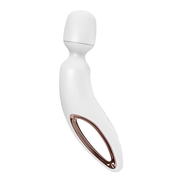 Вібромасажер Satisfyer Wand-erland (White/Rosegold) SX2697 фото - купити в секс-шопі Чорний Кролик