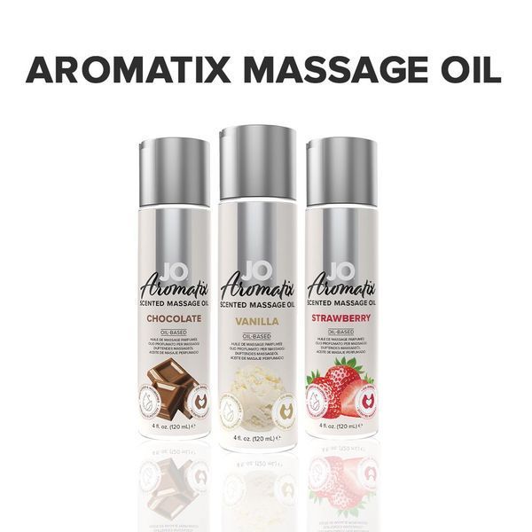 Натуральна масажна олія System JO Aromatix &mdash; Massage Oil &mdash; Vanilla 120 мл SO6769 фото - купити в секс-шопі Чорний Кролик