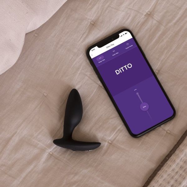 Анальна пробка з вібро We-vibe Ditto+ (Black) 430410 фото - купити в секс-шопі Чорний Кролик