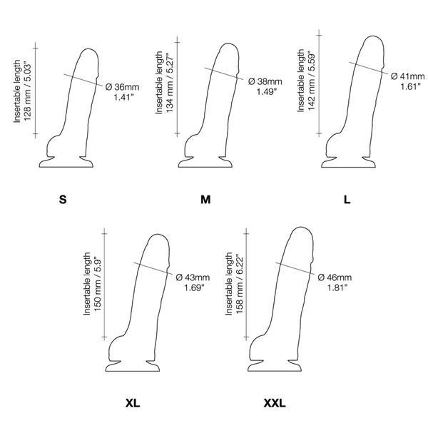 Реалістичний фалоімітатор Strap-On-Me Sliding Skin Realistic Dildo Vanille L, ефект рухливої шкіри SO6261 фото - купити в секс-шопі Чорний Кролик