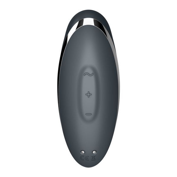 Вібростимулятор-пульсатор Satisfyer Tap & Climax 2 Blue, ефект постукування пальцем SX2184 фото - купити в секс-шопі Чорний Кролик