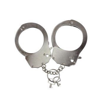 Наручники металеві Adrien Lastic Handcuffs Metallic (поліцейські) AD30400 фото - купити в секс-шопі Чорний Кролик