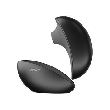 Вакуумний кліторальний смарт-стимулятор Svakom Pulse Galaxie Midnight Black, проєктор зоряного неба SO9678 фото - купити в секс-шопі Чорний Кролик