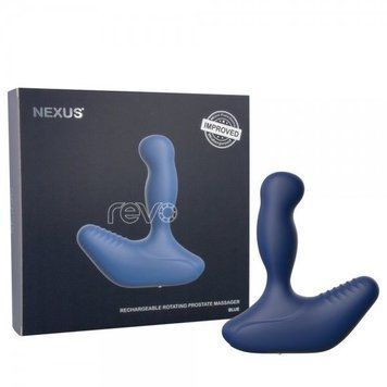 Масажер простати Nexus Revo Blue з головкою що обертається, макс. діаметр 3,2 см SO3066 фото - купити в секс-шопі Чорний Кролик