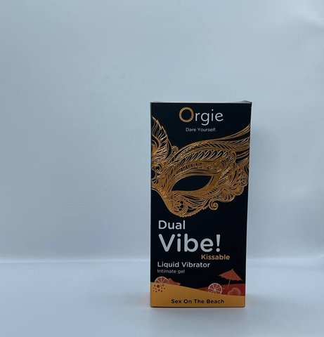 Рідкий вібратор Orgie Dual Vibe! Kissable Sex On The Beach 500542 фото - купити в секс-шопі Чорний Кролик